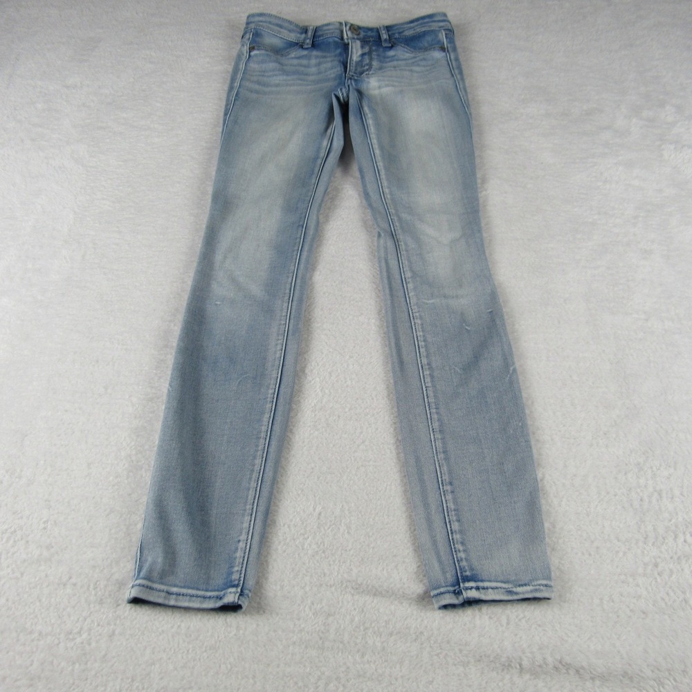 Abercrombie & Fitch Skinny Jeans Women 24 Light Blue Low Rise Stretch‎